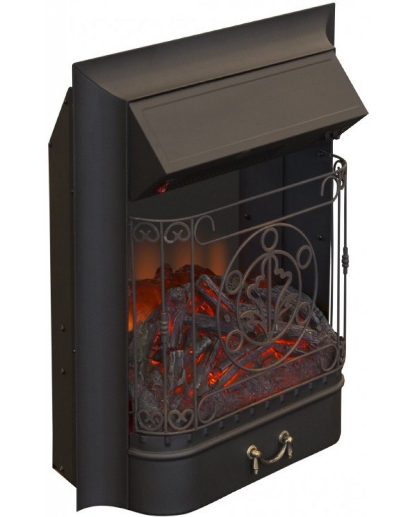 Камин электрический "Majestic LUX Black FX" с пультом
