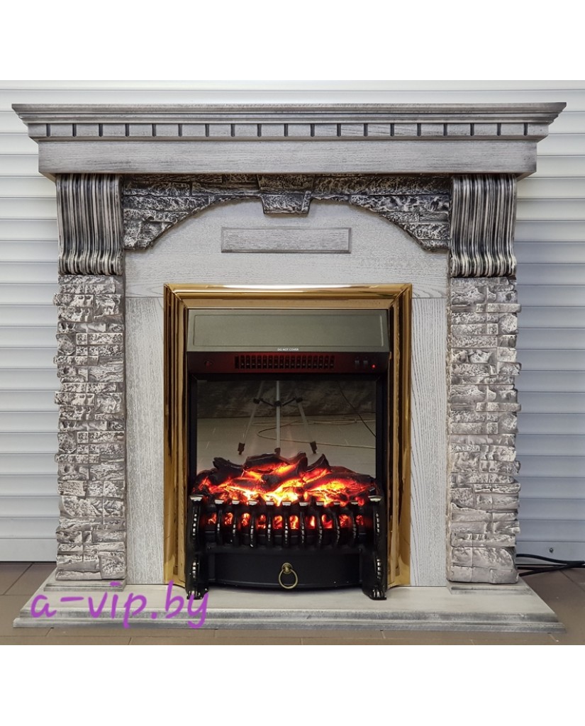 Каминокомплект "Dublin STD Fobos", серый