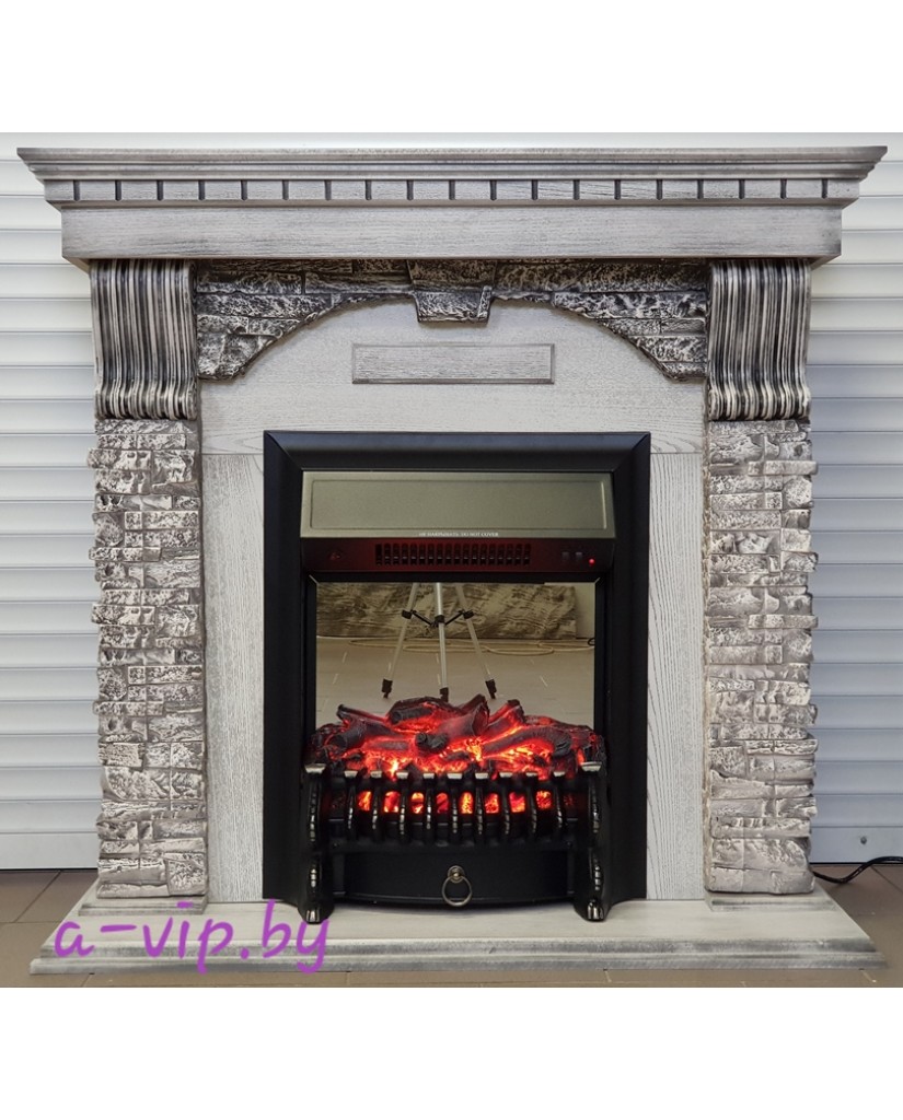 Каминокомплект "Dublin STD Fobos", серый