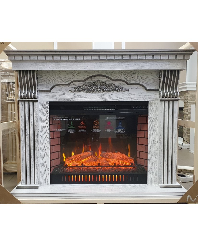 Каминокомплект "Duglas Antares 31 LED Q" черная патина