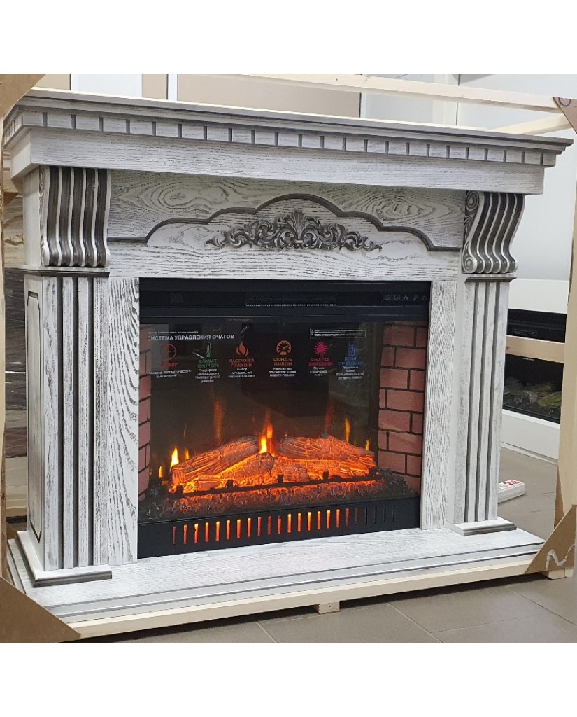 Каминокомплект "Duglas Antares 31 LED Q" черная патина