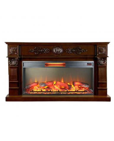 Каминокомплект "Леонардо 42 LED FX" тёмный дуб 