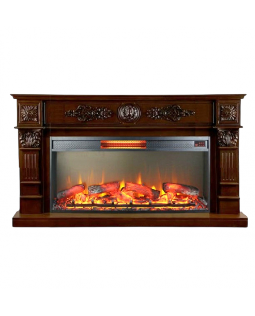 Каминокомплект "Леонардо 42 LED FX" тёмный дуб 