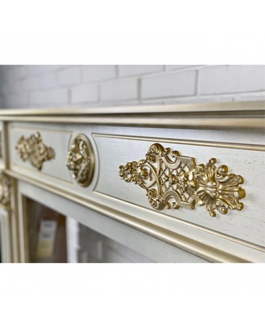 Каминокомплект "Леонардо 42 LED FX" с золотом