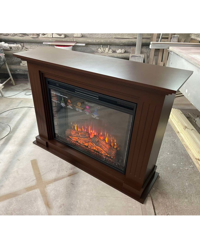 Каминокомплект "Бостон 33 LED FX" шоколад