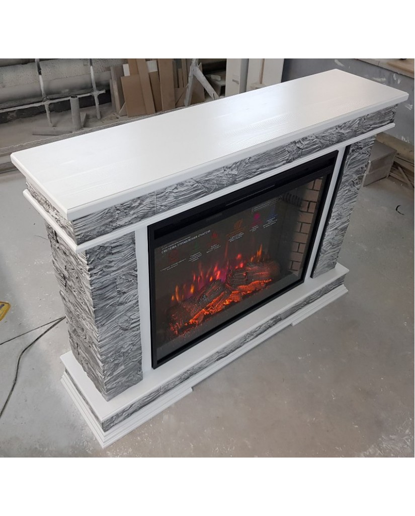 Каминокомплект "PAMIR 33 LED FX " белый