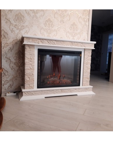 Каминокомплект "PAMIR 33 LED FX " с золотом