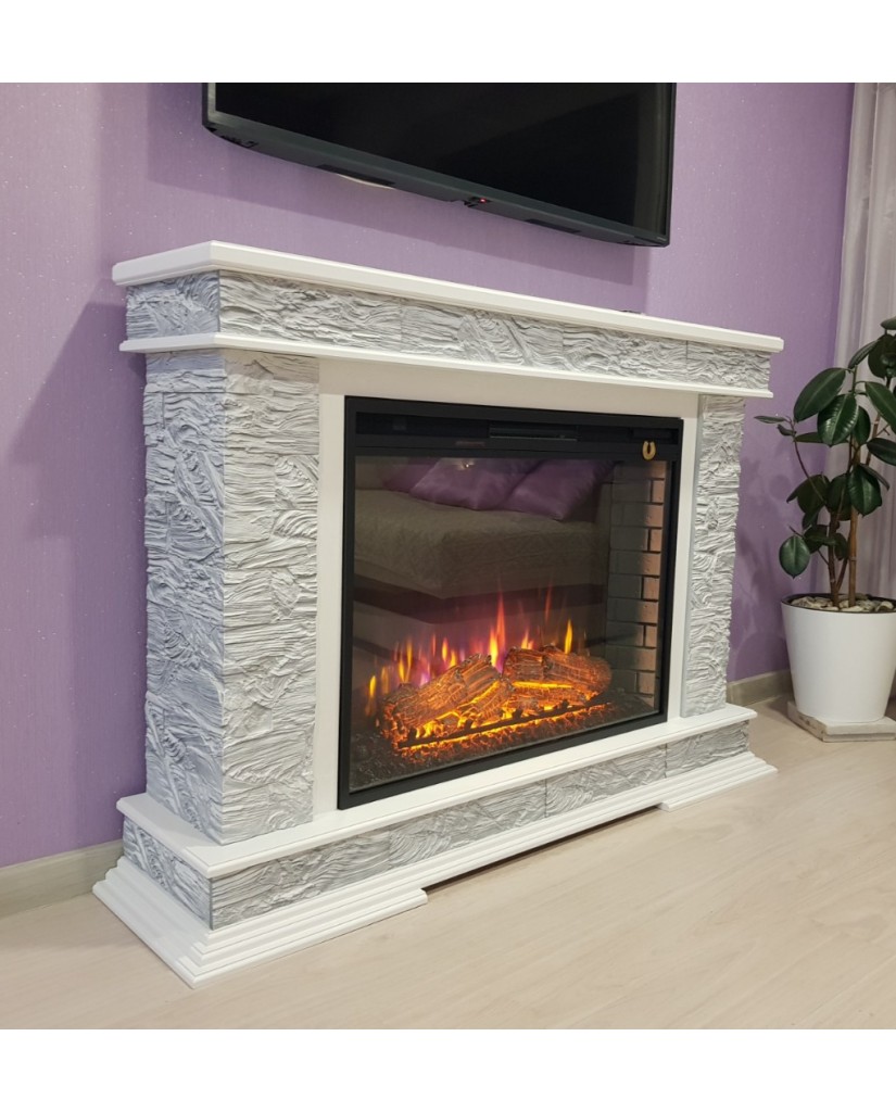 Каминокомплект "PAMIR Antares 33 Q " с серебром