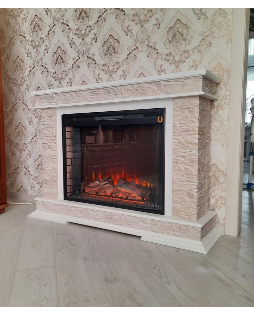 Каминокомплект "PAMIR 33 LED FX " с золотом