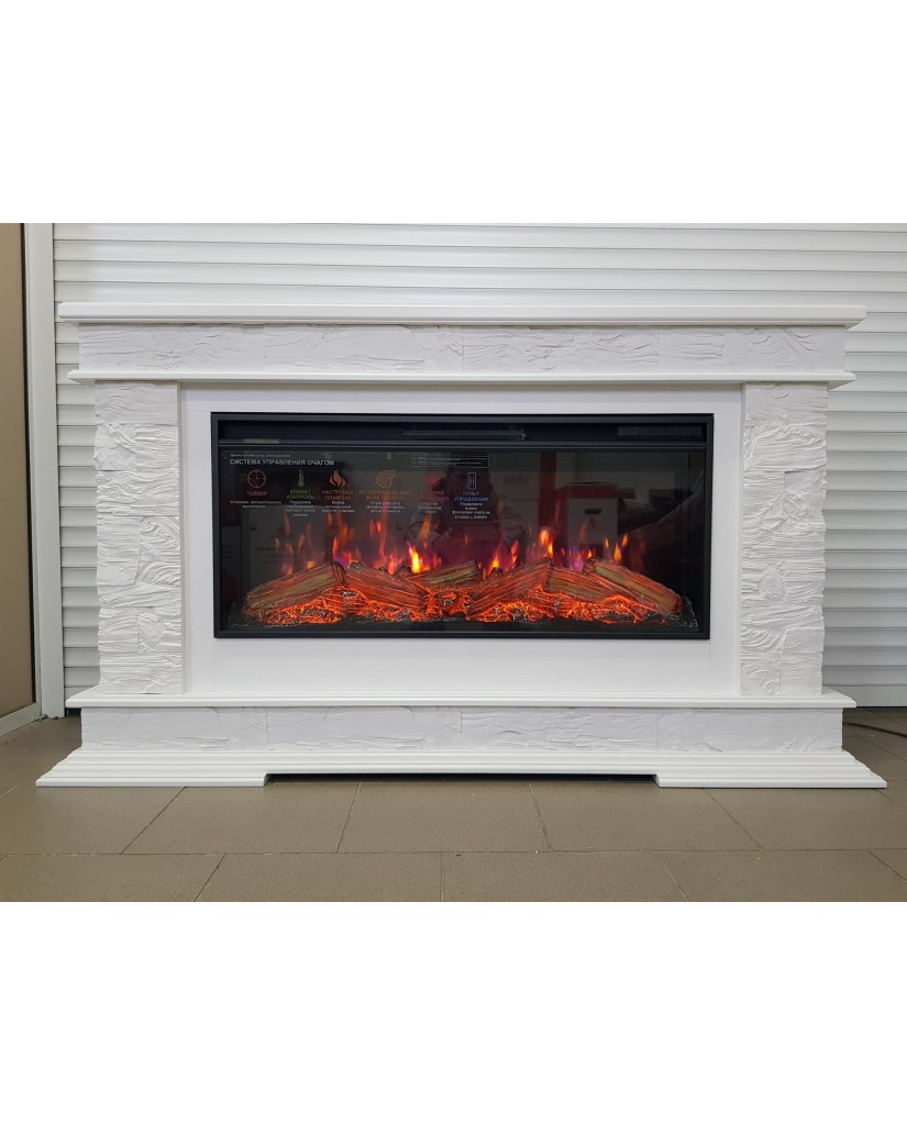 Каминокомплект "PAMIR F40 LED FX " белый