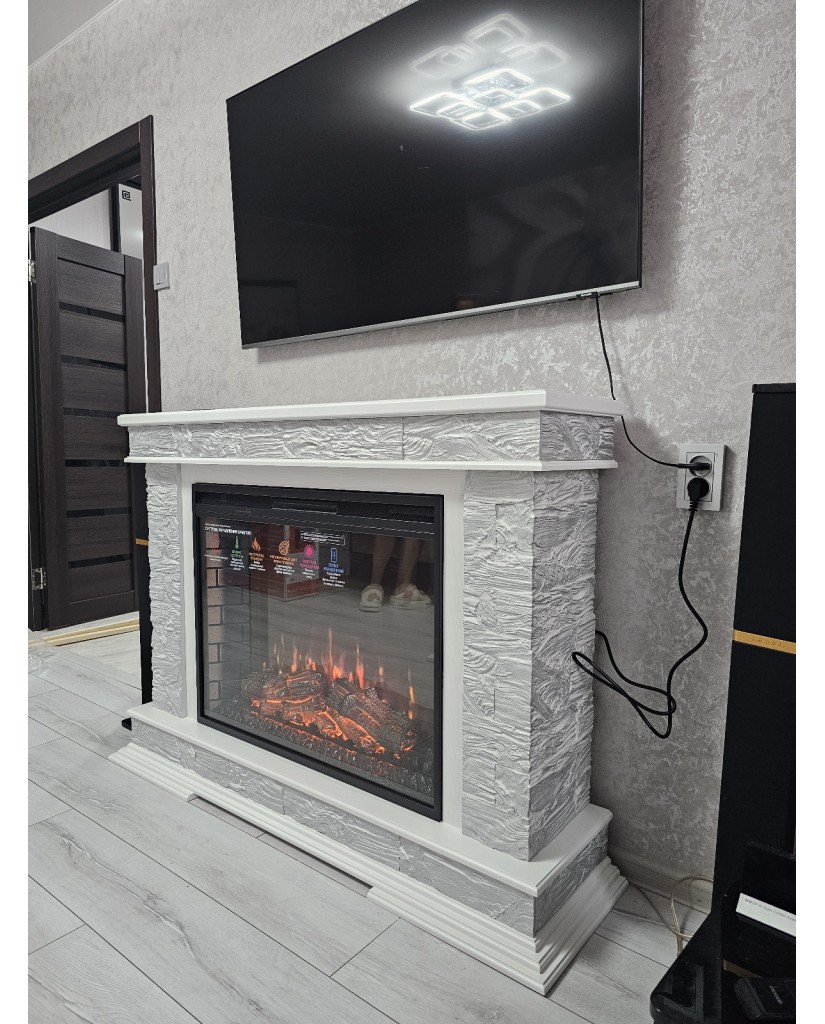 Каминокомплект "PAMIR Antares 33 Q " с серебром