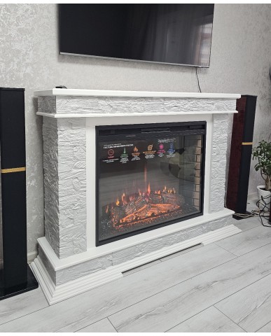 Каминокомплект "PAMIR Antares 33 Q " с серебром