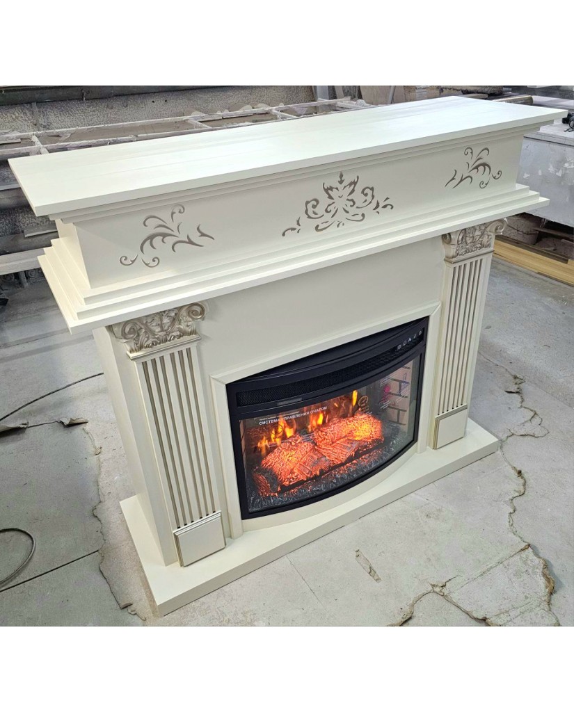 Каминокомплект "Анна Р25 LED FX" бежевый