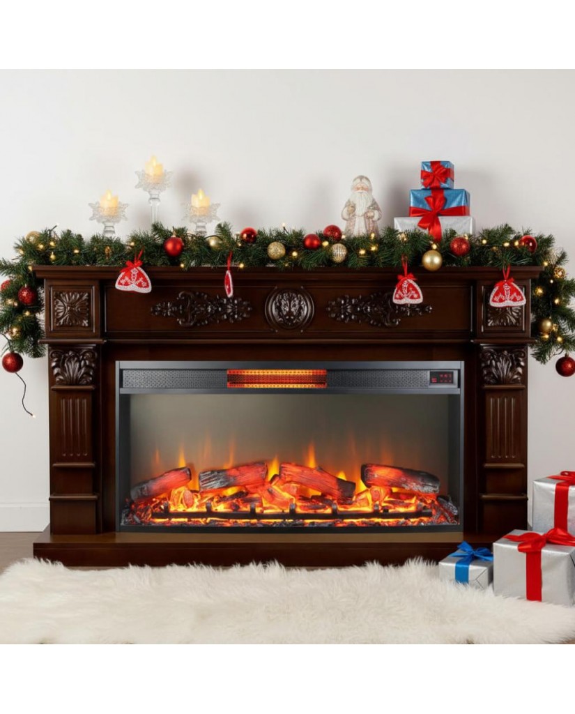 Каминокомплект "Леонардо 42 LED FX" тёмный дуб 