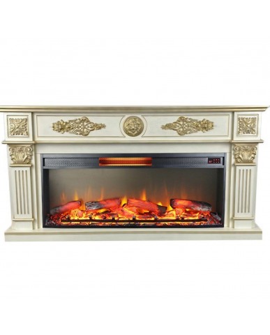 Каминокомплект "Леонардо 42 LED FX" с золотом