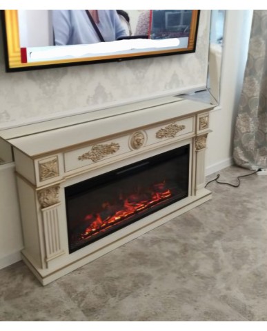 Каминокомплект "Леонардо 42 LED FX" с золотом