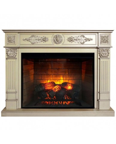 Каминокомплект "Леонардо 33 LED FX" с золотом