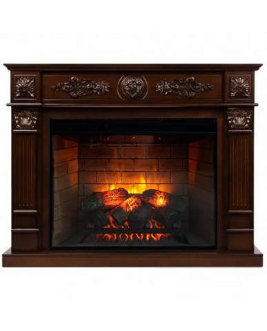 Каминокомплект "Леонардо 33 LED FX" темный дуб 