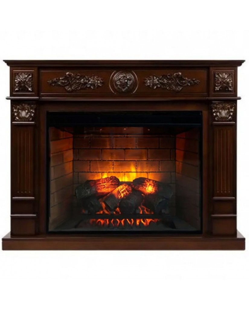 Каминокомплект "Леонардо 33 LED FX" темный дуб 