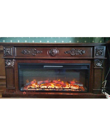 Каминокомплект "Леонардо 42 LED FX" тёмный дуб 