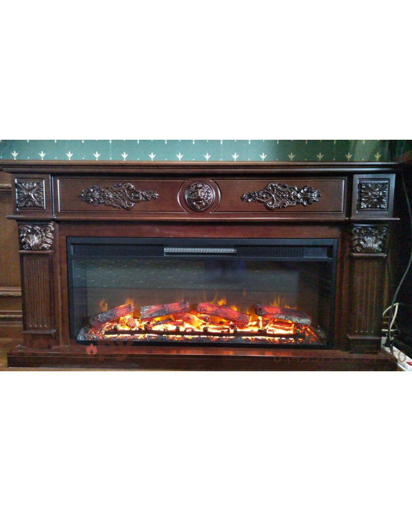 Каминокомплект "Леонардо 42 LED FX" тёмный дуб 